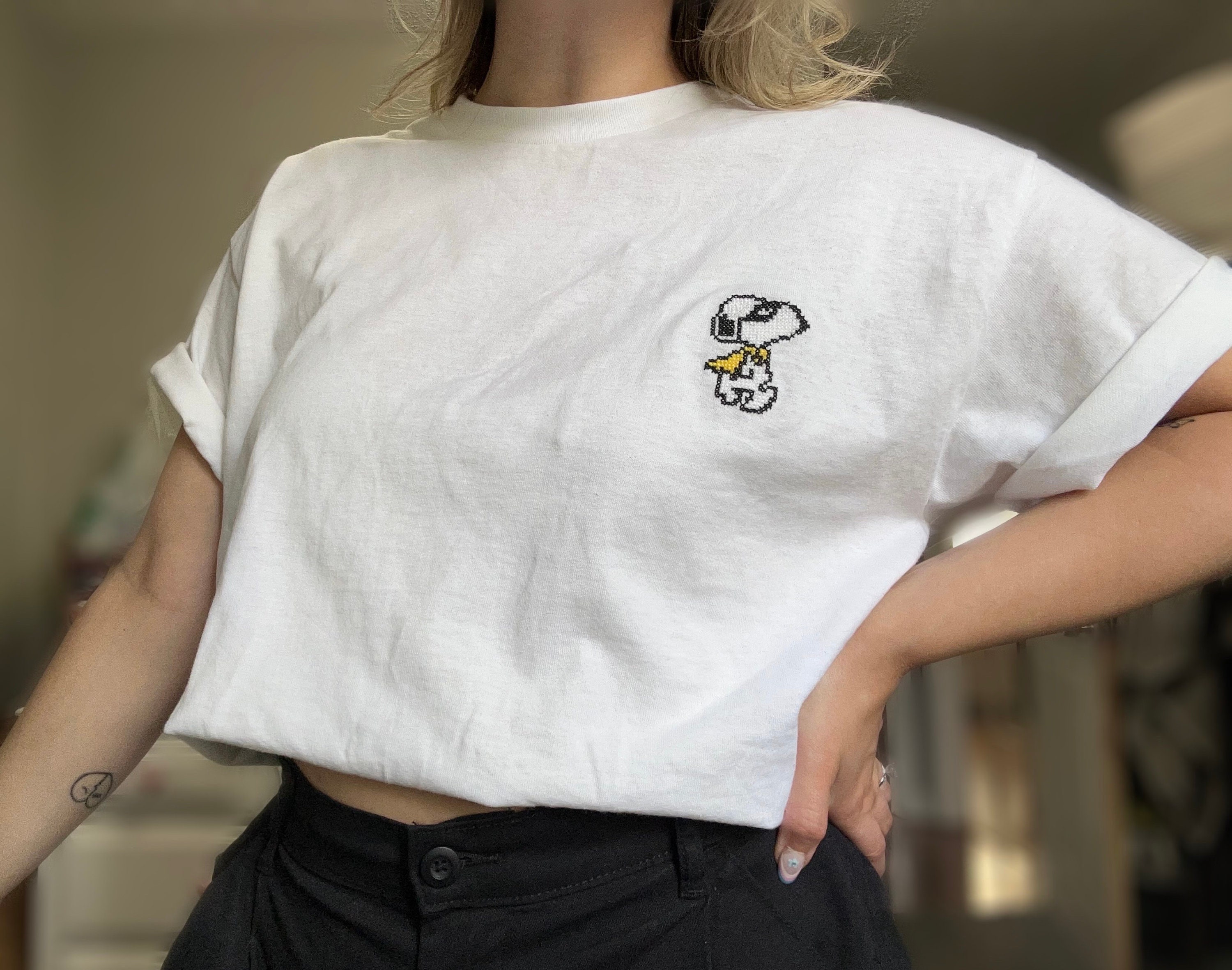 snoopy superhero shirt