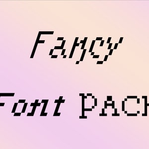 Fancy font pack serif cross stitch fonts