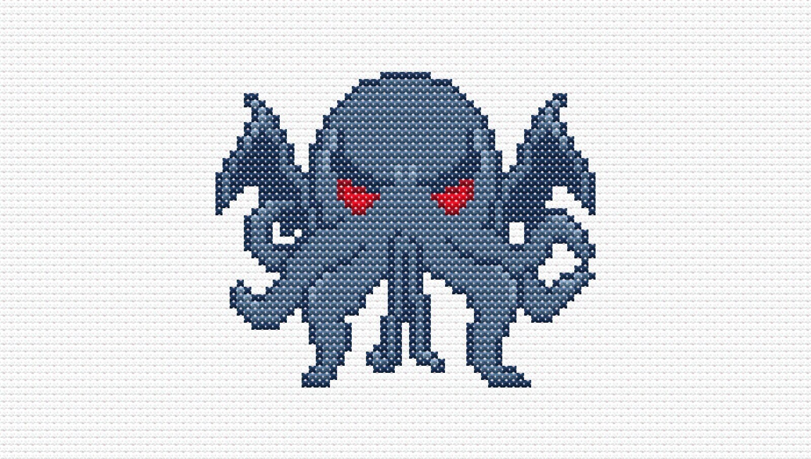 Cthulhu Cross Stitch PDF Pattern - Etsy