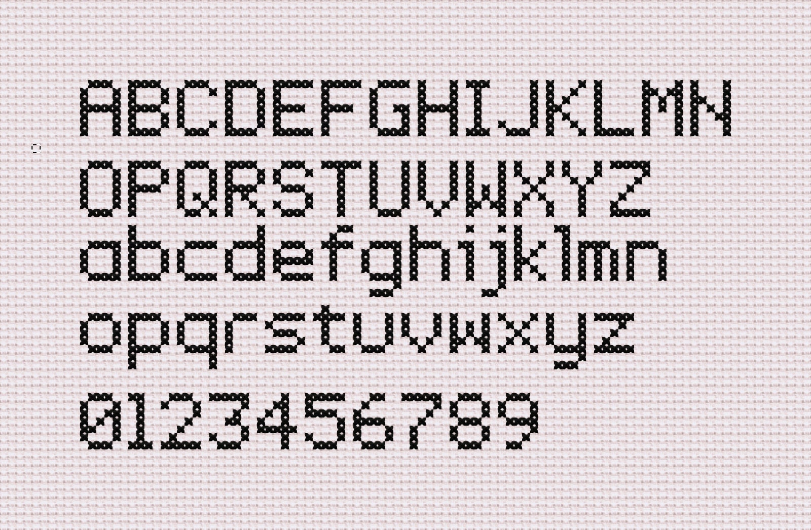 Basic Font Pack Sans Serif Cross Stitch Fonts - Etsy