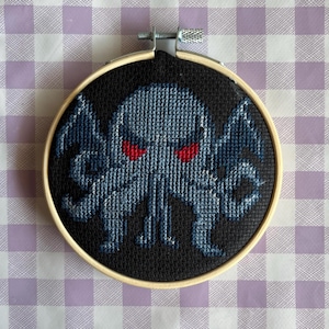 Cthulhu cross stitch PDF pattern