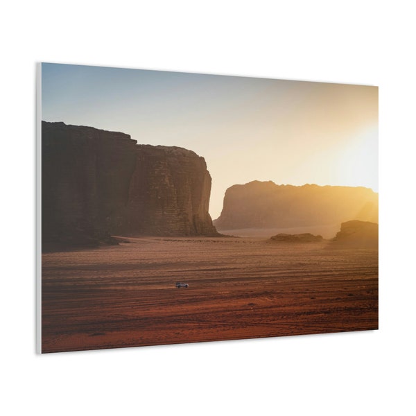 Desert Odyssey: Wadi Rum Sunset - Canvas