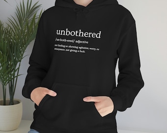 Moletom com capuz de definição despreocupada Camisa engraçada e atrevida