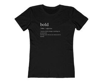Camiseta de definição ousada, camisa engraçada e atrevida
