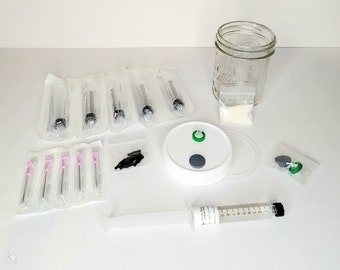 Liquid Culture Kit. Everything you need to create and expand your culture for mushroom production.