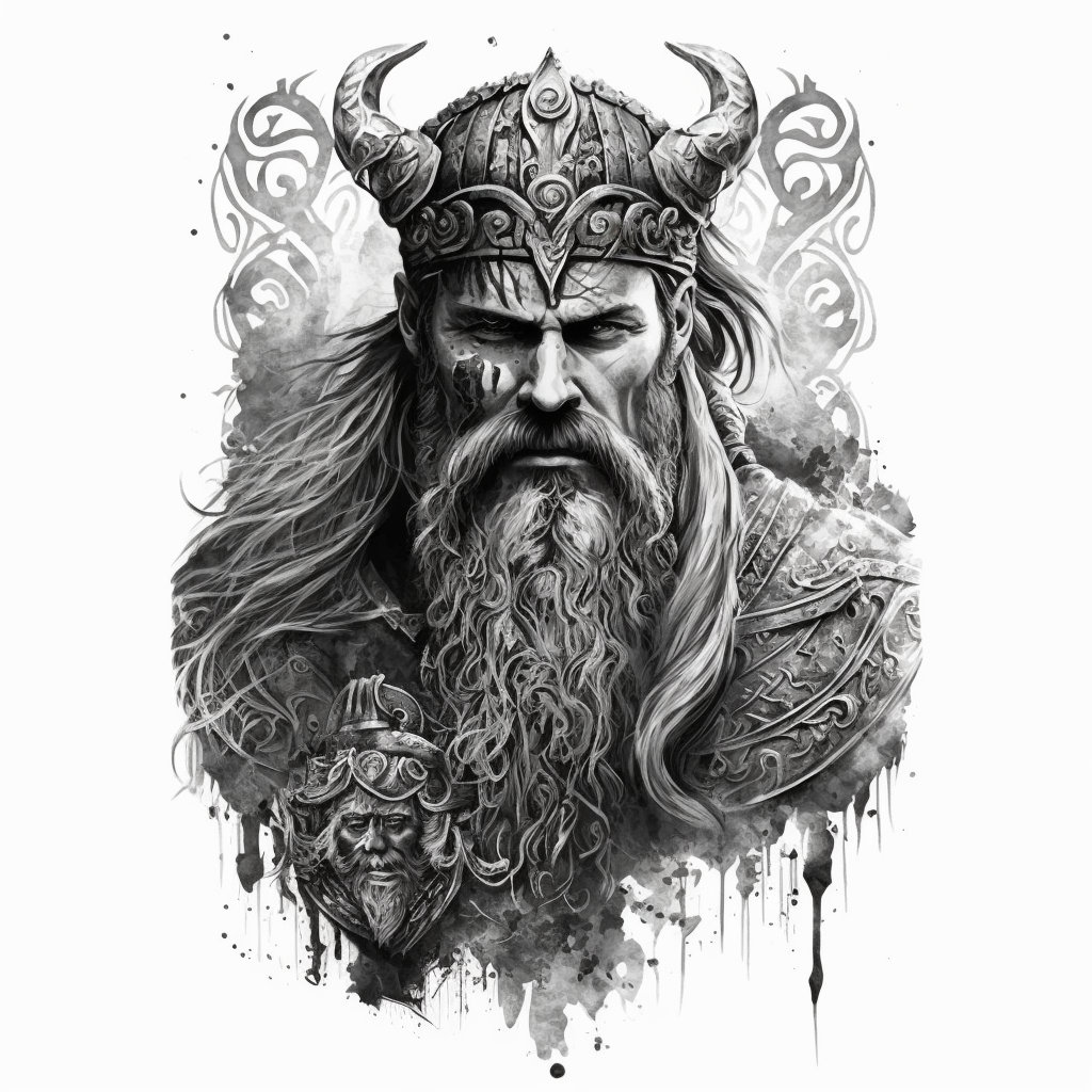 Odin Art  Viking warrior tattoos, Norse mythology tattoo, Warrior tattoos