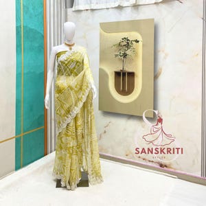 Fancy Yellow Saree Party wear sarees Soft Georgette saree Coding Sequence saree Indian Wedding Traditional Saree Blouse Haldi Saree