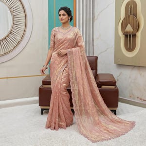 peach and grey combination dress Peach Grey Dress