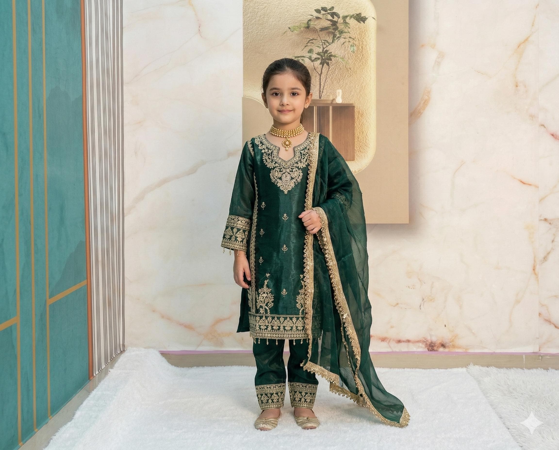Green Eid Dress - Etsy