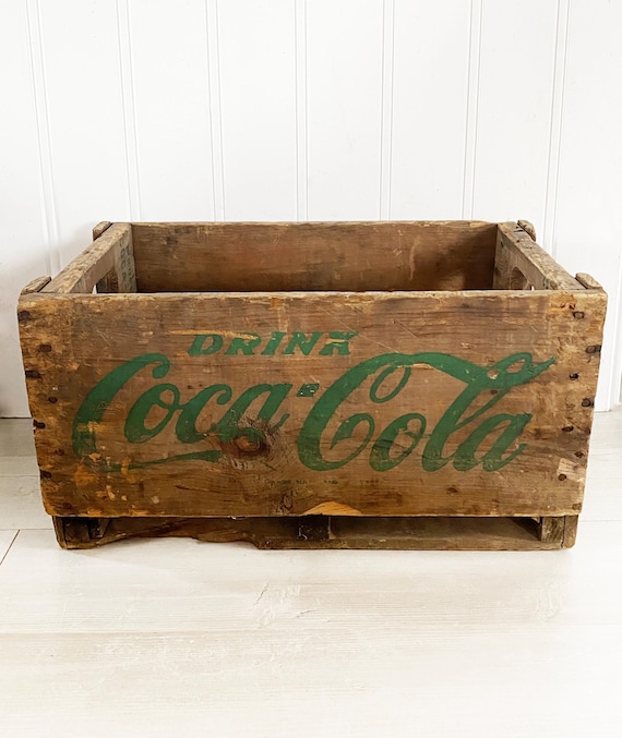 Vintage 1950's Wooden Coca Cola Partitioned Crate - Etsy