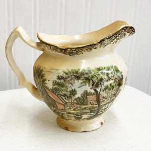 Vintage Johnson Brothers Creamer The Friendly Village Made in England