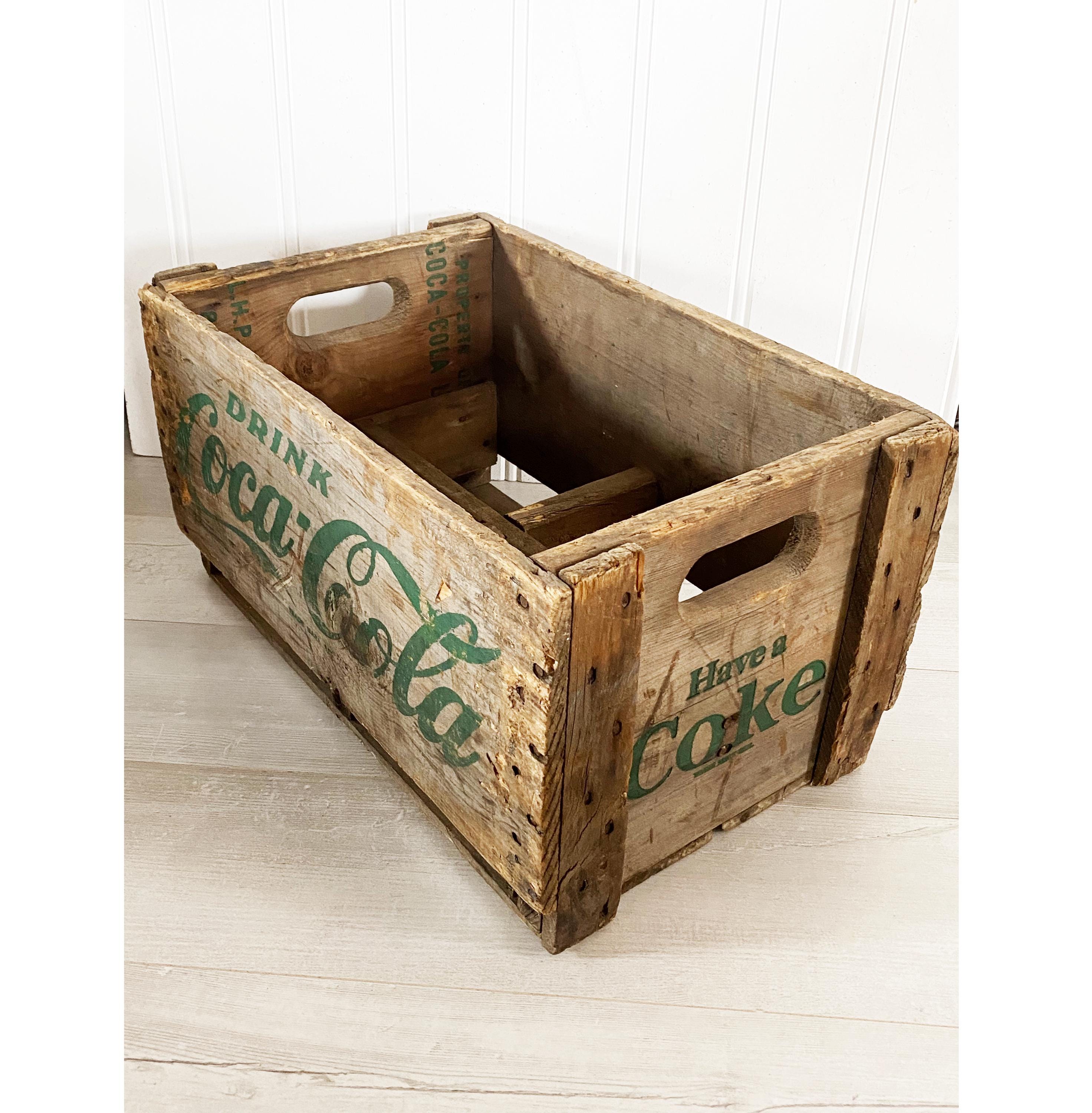 Vintage 1950's Wooden Coca Cola Partitioned Crate - Etsy