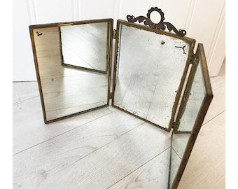 Vintage Japanese Kyodai Mirror - 1940s Showa Era (25D-375-1) - Etsy