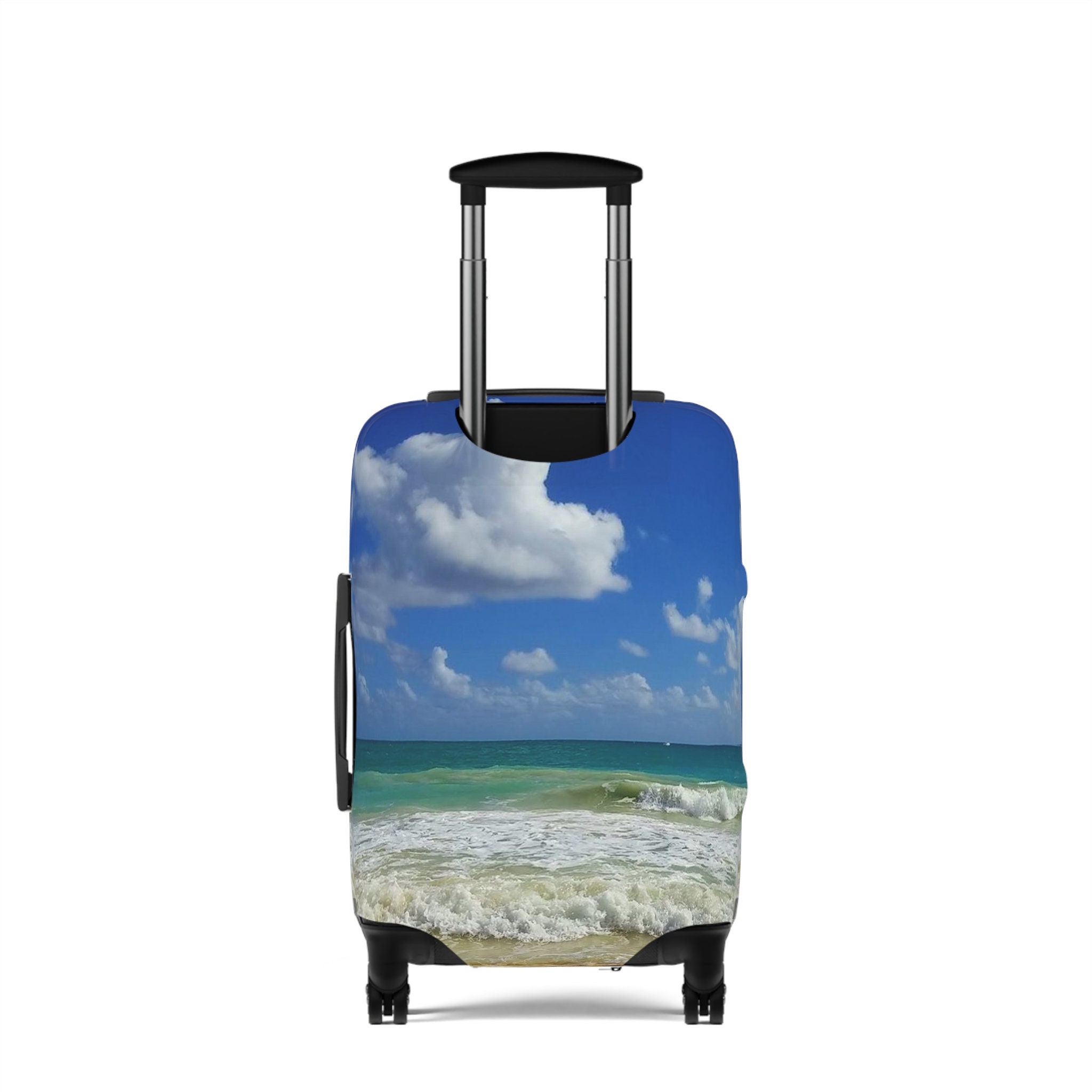 Beach Surf Print Luggage Cover, Travel Luggage Cover