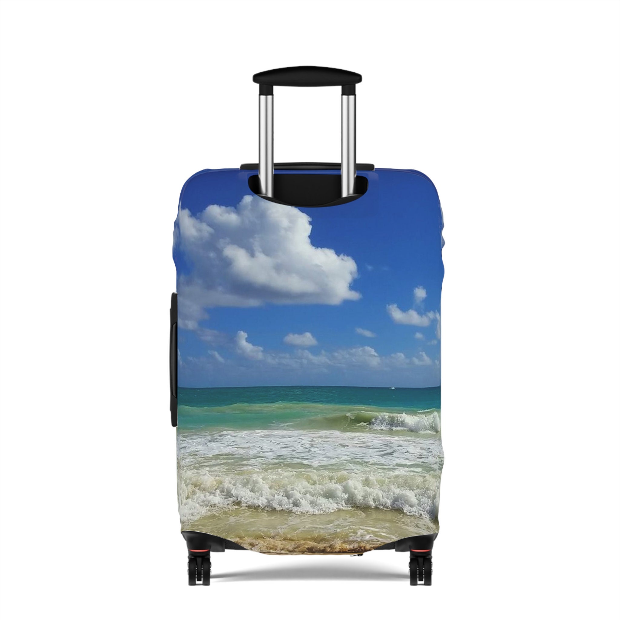 Beach Surf Print Luggage Cover, Travel Luggage Cover