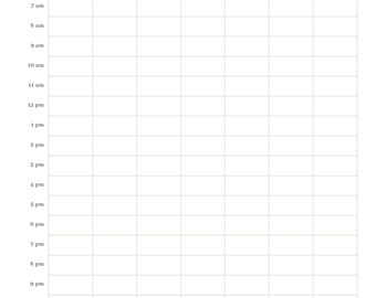Planificador semanal imprimible / Planificador semanal / Planificador imprimible / Planificador semanal imprimible / Horario semanal