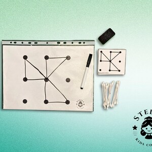 Point Connection Game Printable Dot Connection Game for Kids | Digital Pattern Cards for Fine ...