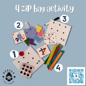 Zip Bag  LearningActivity Ideas – Printable Games for Kids | Fun & Educational Play Cards Set