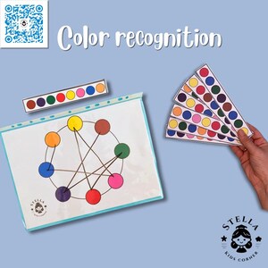 Color Recognition Game for Preschoolers | Digital Downloadable Game for Kids | 45 Color Code Cards