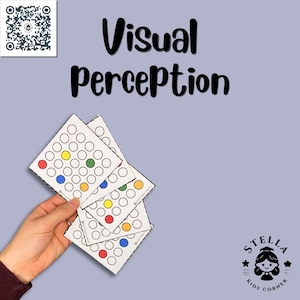 Bead Slider Match-Up Game Printable | 5x5 Grid Color Matching Activity for Kids | Digital Download with 30+ Pattern Cards | Fine Motor Skill