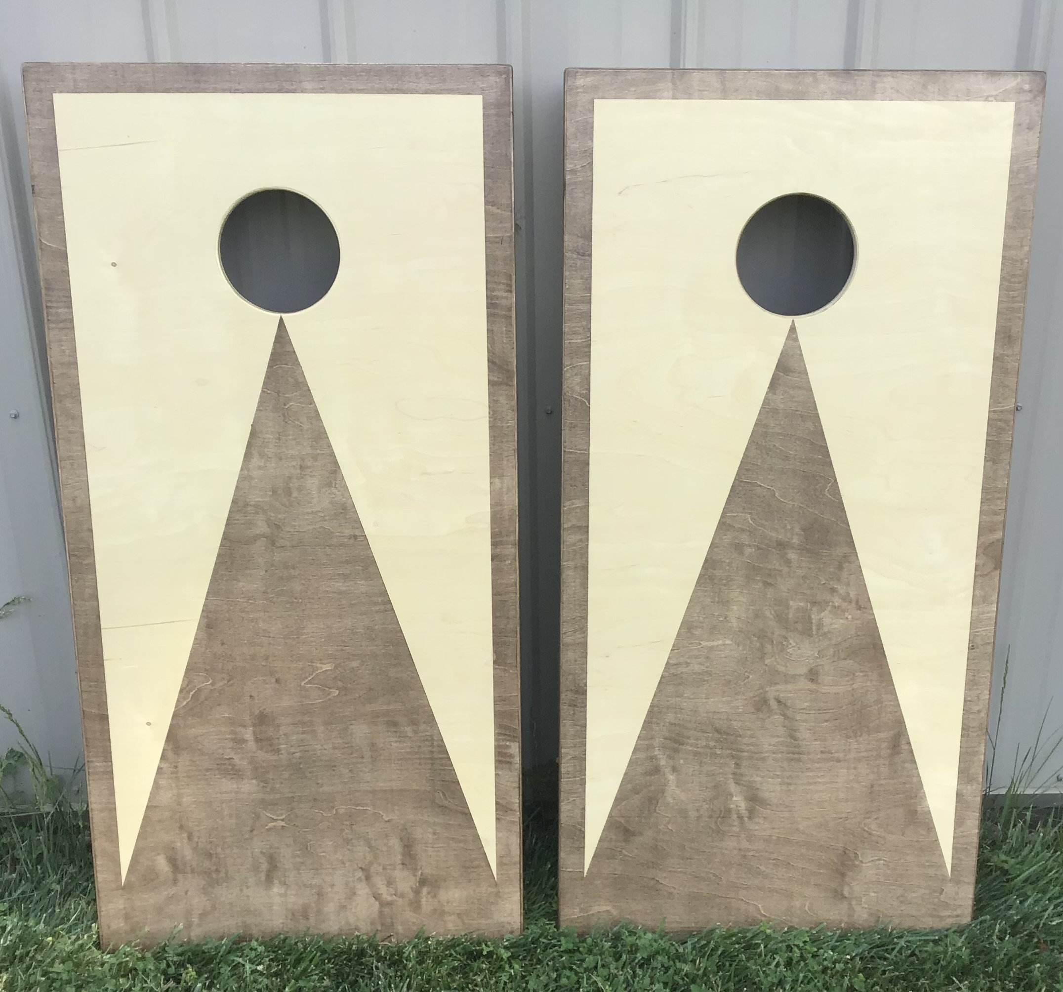 Cornhole Boards Bean Bag Toss Stained Cornhole Boards Etsy