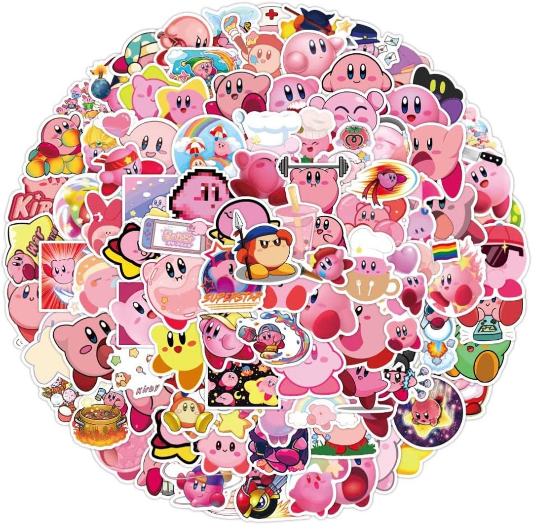 20/30/50 Kirby Stickers Pack Cartoon Stickers Cute Sticker Etsy