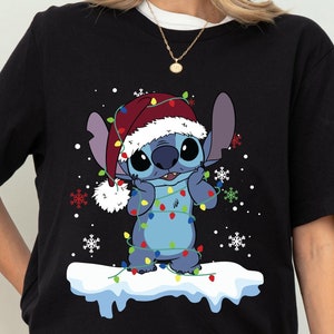 Lilo And Stitch Christmas, Stitch Xmas T-Shirt, Disney Christmas Matching Shirt, Disney Vacation Shirt, Christmas Family Shirt