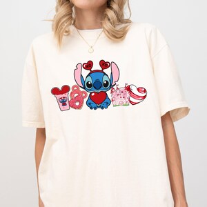 Stitch Shirt, Stitch Snacks T-Shirt, Disney Valentines Day Snacks , Disney Stitch Tee, Disney Stitch T-Shirt, Ohana Shirt, Cute Stitch Shirt