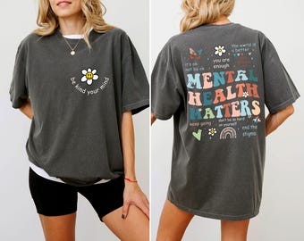 Shirt voor geestelijke gezondheid, inspirerend shirt voor vrouwen, shirt voor geestelijke gezondheid, shirt voor angst, shirt voor recreatieve therapie, shirt voor recreatieve therapie, geestelijke gezondheid vrouwen