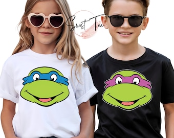 Custom Turtles Group Comfort Colors® Shirt, Turtles Matching Shirt, Anime Kid T-Shirt, Cartoon Youth Shirt, Movie Toddler Outfit, Anime Tee