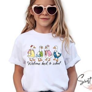 Camiseta de volta às aulas, camiseta do professor Goose, camiseta de boas-vindas de volta às aulas, camiseta do primeiro dia de aula, camiseta Silly Goose Teacher Comfort Colors®
