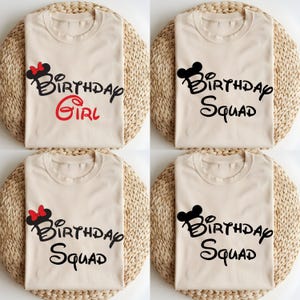 Disney Birthday Girl Shirt, Disney Birthday Family Shirt, Disney Trip 2025 Comfort Colors® Shirt, Disney Birthday Squad Matching T-Shirt