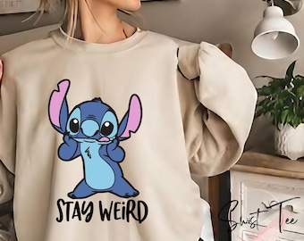 Stitch Sweatshirt, Stay Weird Sweater, Disney Stitch Hoodie, Stitch Sweatshirt, Ohana Means Family Hoodie, Sweatshirt Hoodie, Stitch Hoodies