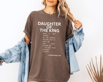 Comfort Colors® Religious Shirt, Child of God Shirt, Daughter of the King Shirt, Love Like Jesus Shirt, christian merch, Bible Verse Shirt