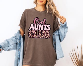 Cool tantes clubshirt, comfort kleuren tante T-shirt, tante shirt, cadeau voor tante, cool tante T-shirt, nieuw tante shirt, toekomstige tante geschenken