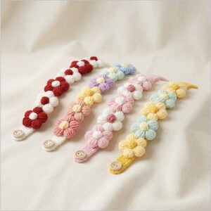 Cute Soft Flower Crochet Cat Collar Dog Costume Cat Clothes Knitted Neckwear Outfit Handmade Kitten Accessory Adjustable Pet Costume