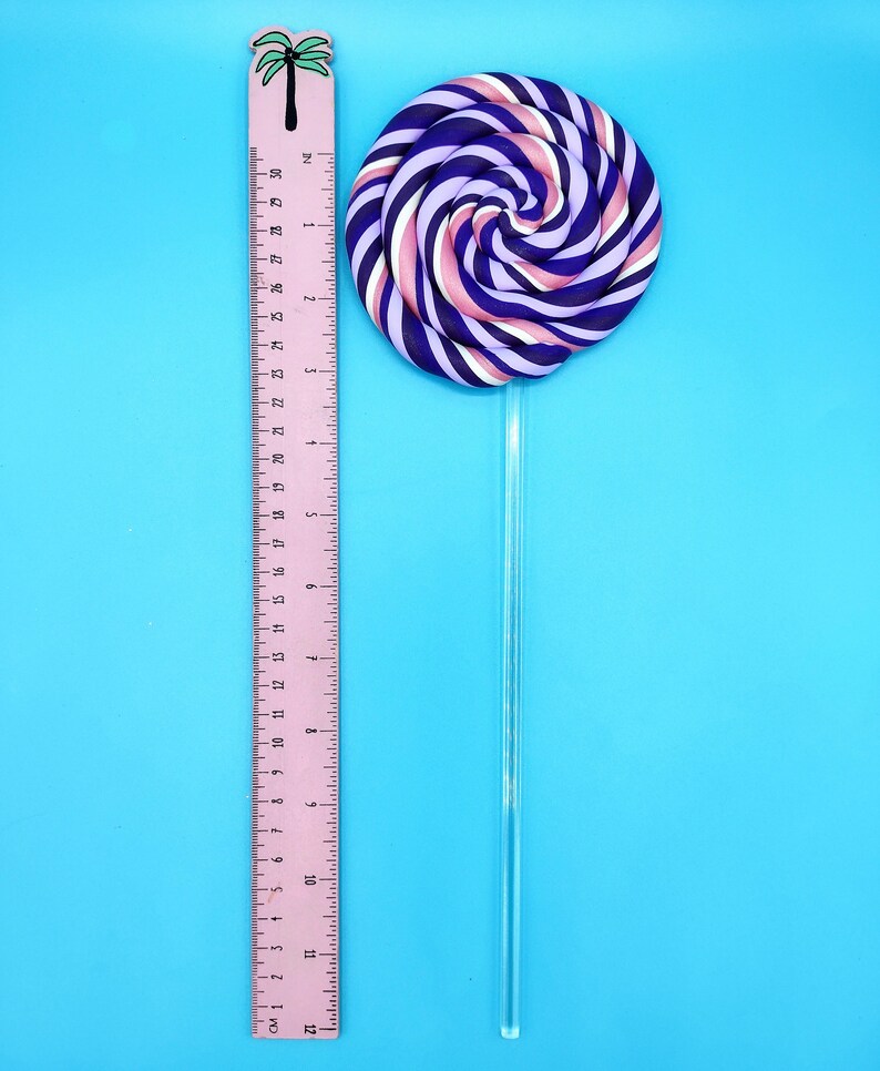 Single Purple Fake Lollipop Prop / Popular Photography Prop / Dog Party Must Have / Puppy 1st Birthday Party / Ready To Ship image 5