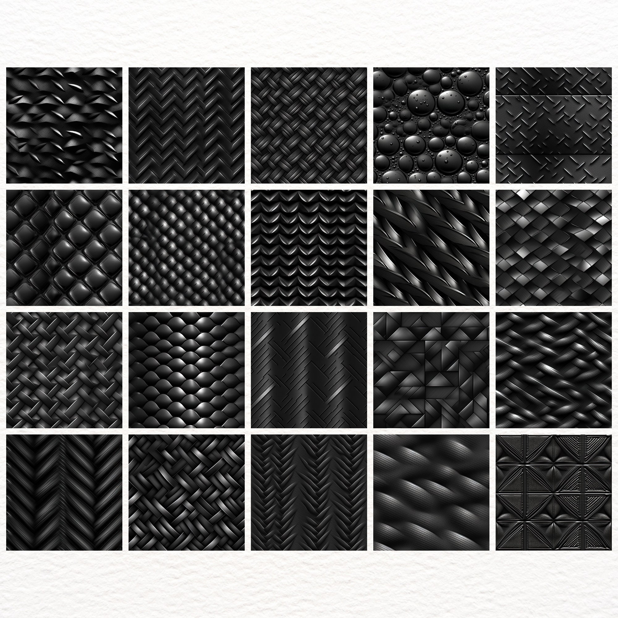 Luxury Black Seamless Pattern - 20 Black Metallic Texture Backgrounds ...