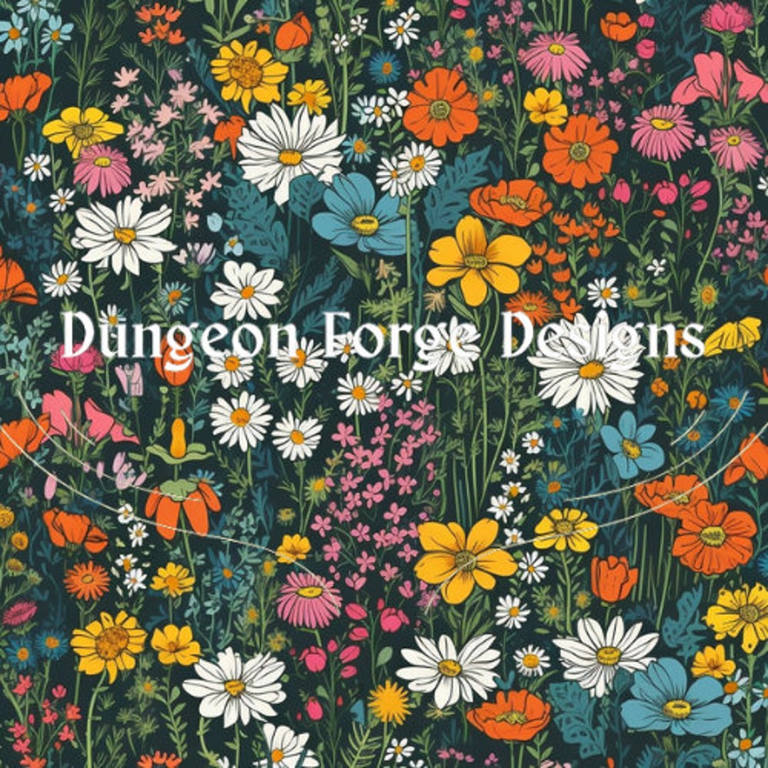 Spring Flowers Pattern Pack, Digital Download, Pattern, Spring, Flowers ...