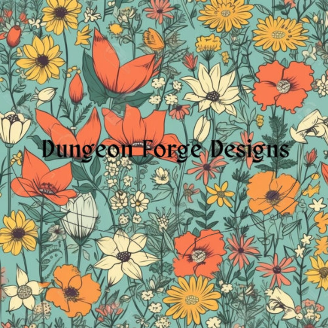 Spring Flowers Pattern Pack, Vol. 2, Digital Download, Pattern, Spring ...