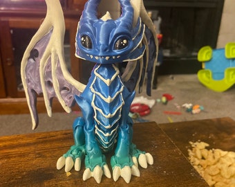 Sitting poseable dragon