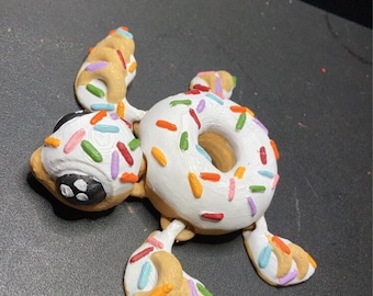 Donurtle Turtle Donut Fidget With Sprinkles