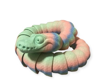 Kleurrijk balpython gelede flexi-beeldje voor reptielenliefhebbers