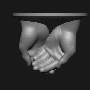 STL-Datei für den 3D-Druck, Handskulptur 3D-Modell, zwei Hände Wanddekor STL-Dateien, 3D-Druckdatei Bild 4