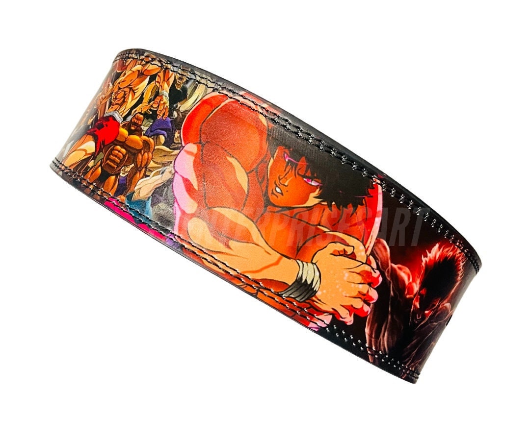 Baki Hanma Powerlifting Anime Belt Nubuck Leather Belt 4 Etsy UK
