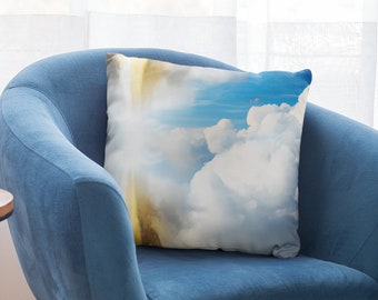 Gift for Her, Gift for Him, Gift for Home, Royal Blue Throw Pillow, Modern Abstract Design, Home Decor