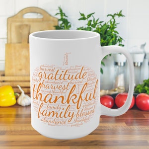 Fall Mug, Autumn Mug, 15 oz Coffee Mug, Pumpkin Mug, Fall Home, Fall Decor, Pumpkin Spice, Seasonal Mugs, Fall Coffee Mug, Thanksgiving Mug