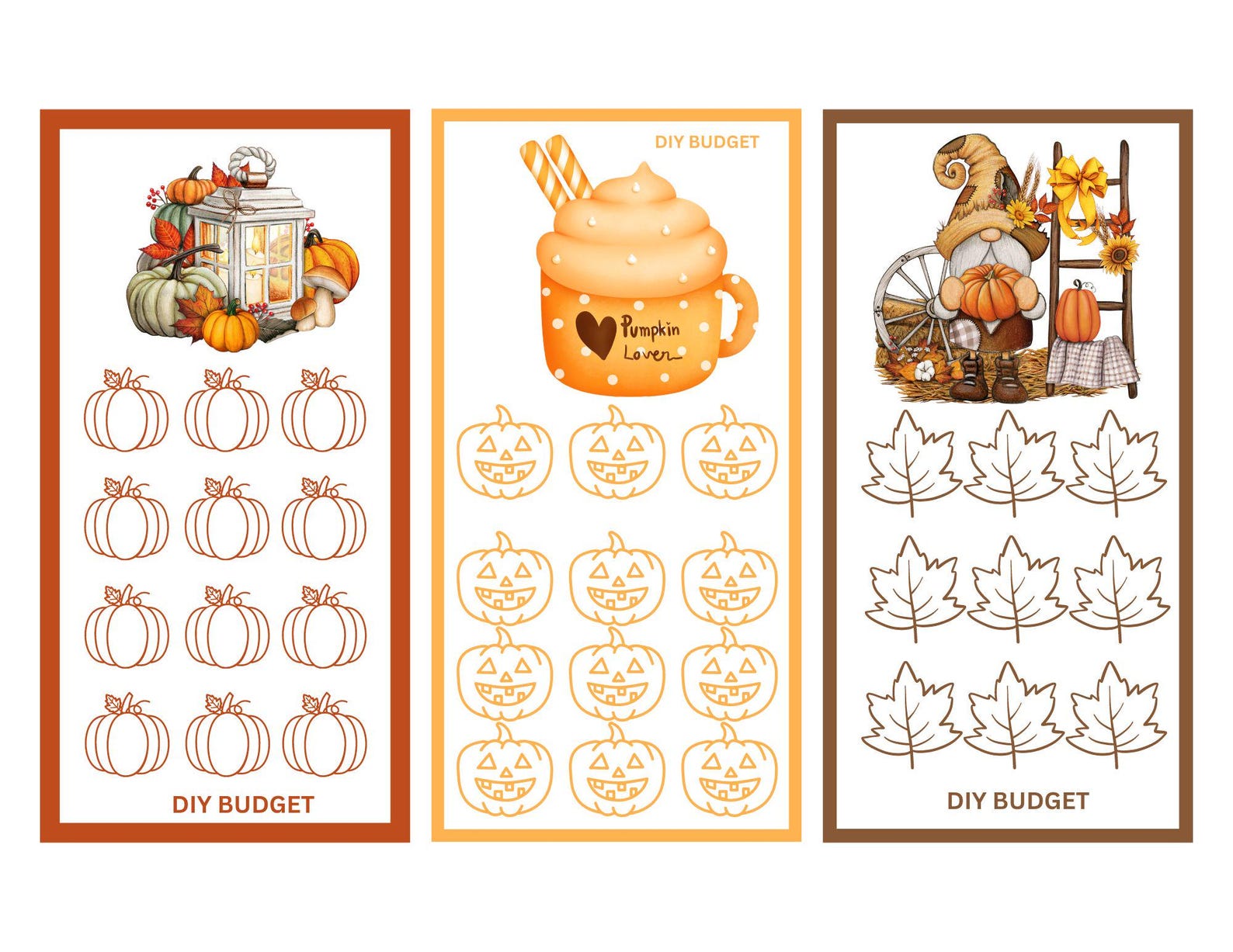 Fall Mini Savings Challenges - Etsy