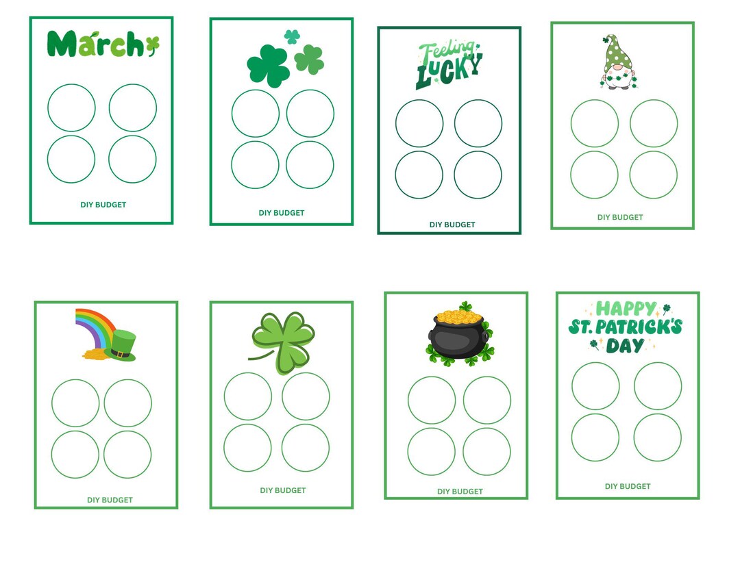 March Tiny Savings Challenges - Etsy