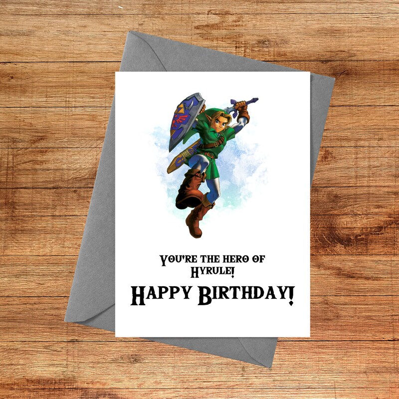 Nintendo Birthday Card - Etsy